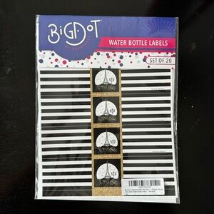 Paris Water Bottle Labels